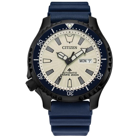 Citizen Men Automatic Promaster Dive Fugu Pufferfish Blue Watch - Picture 1 of 8